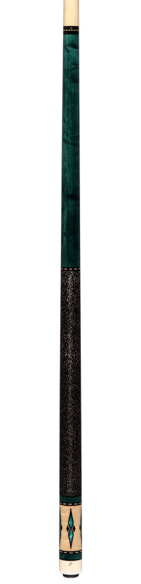 J Pechauer JP06T JP T Series Pool Cue - Teal-Stained Maple with Linen Wrap