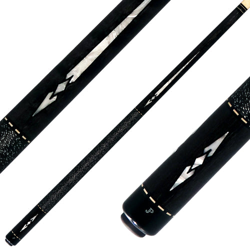 J Pechauer JP09T JP T Series Pool Cue - Carbon-Stained Maple with Linen Wrap 1