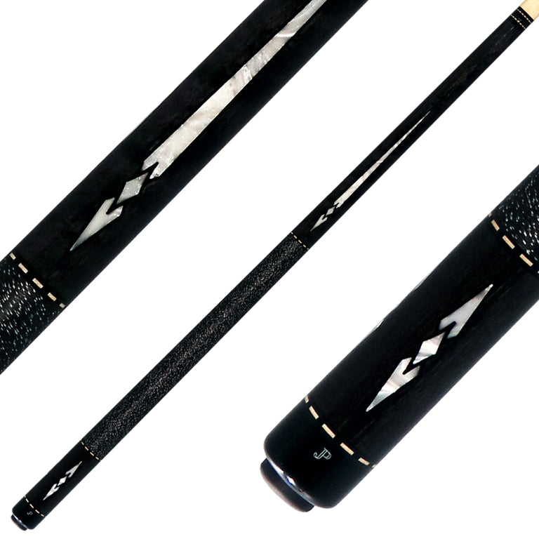 J Pechauer JP09T JP T Series Pool Cue - Carbon-Stained Maple with Linen Wrap