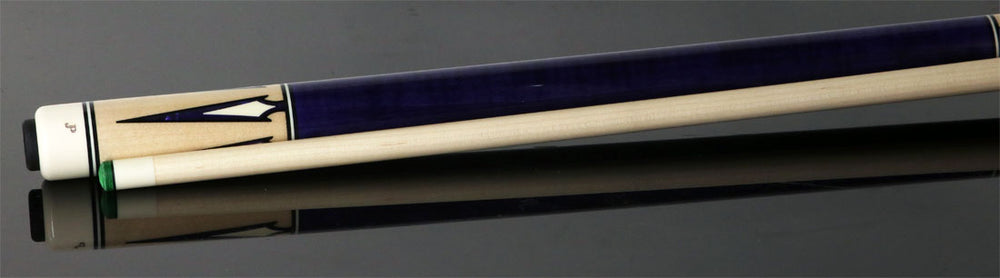 J Pechauer JP14T JP T Series No Wrap Pool Cue - No-Stained Maple with Purple Pearl Points