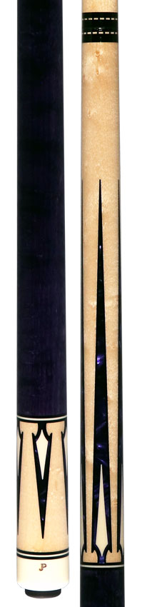 J Pechauer JP14T JP T Series No-Stained Maple with Purple Pearl Points No Wrap Pool Cue 3