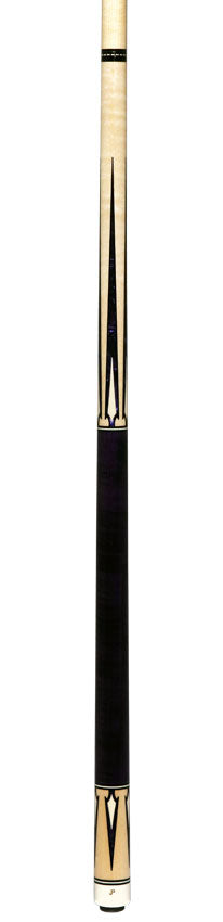 J Pechauer JP14T JP T Series No Wrap Pool Cue - No-Stained Maple with Purple Pearl Points