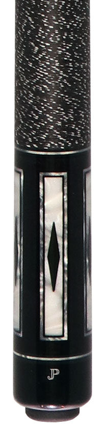 J Pechauer JP22T JP T Series Pool Cue Ebony-Stained Maple with Sim. Ebony and Pearl Framed Points with Linen Wrap 2