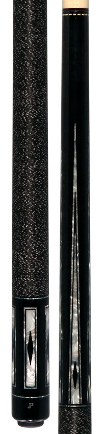 J Pechauer JP22T JP T Series Pool Cue Ebony-Stained Maple with Sim. Ebony and Pearl Framed Points with Linen Wrap