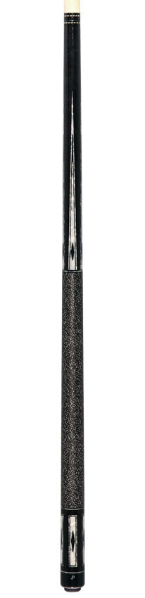 J Pechauer JP22T JP T Series Pool Cue Ebony-Stained Maple with Sim. Ebony and Pearl Framed Points with Linen Wrap