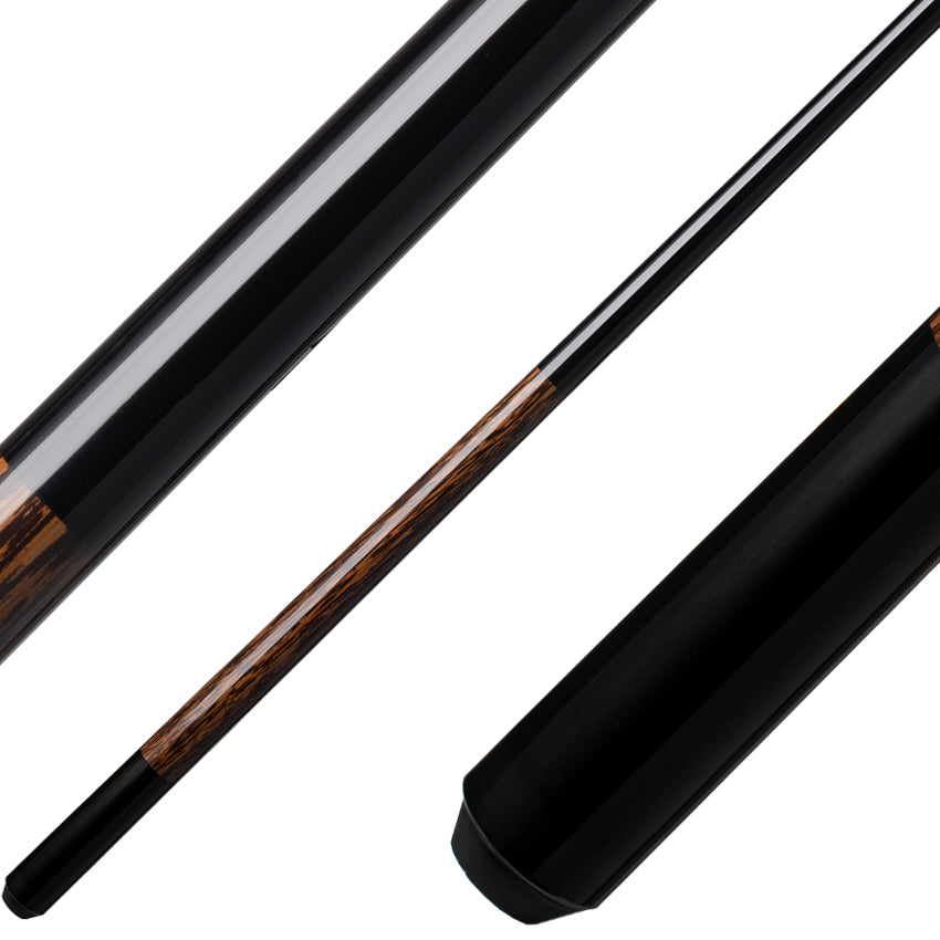 Koda KD20 Pool Cue - Black with Black Palm Graphic