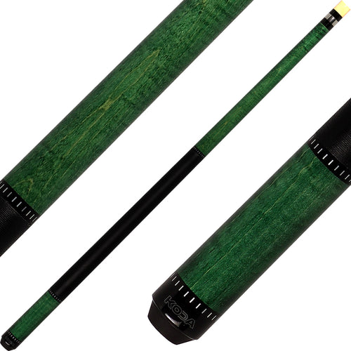 Koda KD34 Pool Cue - Green Stain with Wrap 1