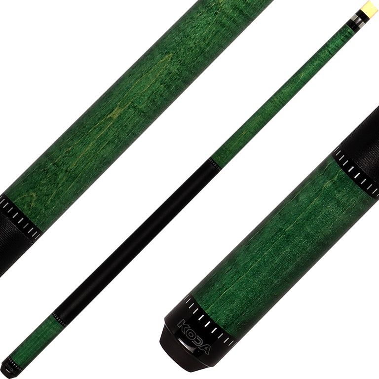 Koda KD34 Pool Cue - Green Stain with Wrap