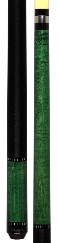 Koda KD34 Pool Cue - Green Stain with Wrap