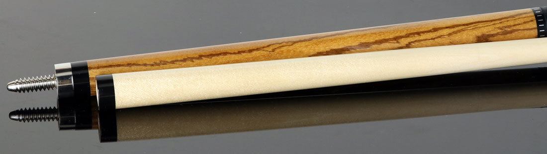 KODA KD38ZW Zebrawood Pool Cue with Linen Wrap