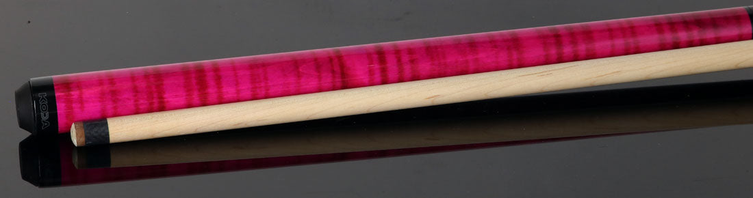 KODA Pink Stained Curly Maple Heavy Hitter Break/Jump Cue