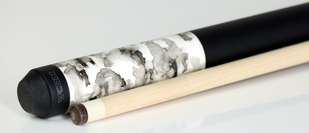 K2 KL101 Pool Cue - Matte White Smoke Graphic with 12.5mm LD Shaft
