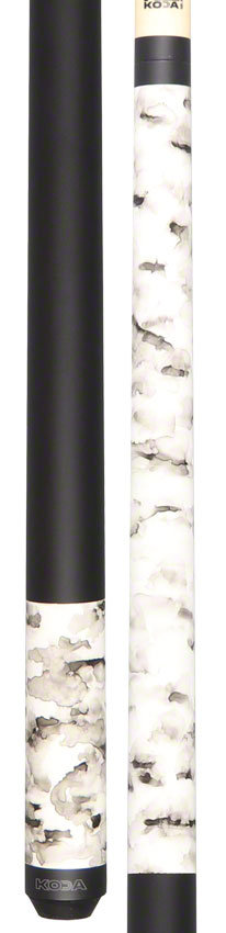 K2 KL101 Pool Cue - Matte White Smoke Graphic with 12.5mm LD Shaft