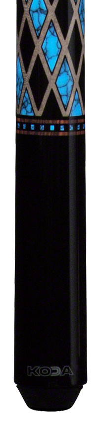 K2 KL115 Pool Cue - Onyx and Blue Recon Graphic with 12.5mm LD Shaft