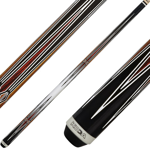 K2 KL131 Pool Cue - Cocobolo and Bocote Graphic with 12.5mm LD Shaft 1