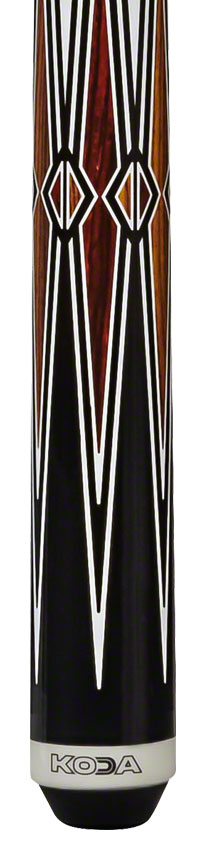 K2 KL131 Pool Cue - Cocobolo and Bocote Graphic with 12.5mm LD Shaft 2