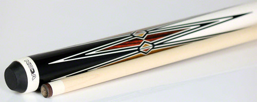 K2 KL131 Pool Cue - Cocobolo and Bocote Graphic with 12.5mm LD Shaft 3