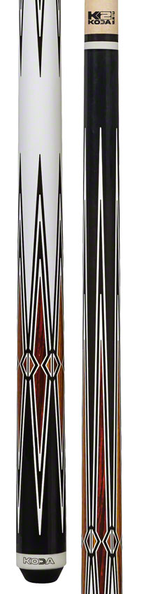 K2 KL131 Pool Cue - Cocobolo and Bocote Graphic with 12.5mm LD Shaft