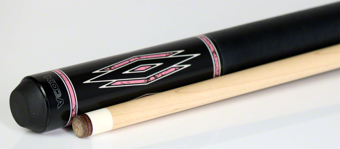 K2 KL140 Pool Cue - Black and Pink Recon Graphic with 12.5mm LD Shaft