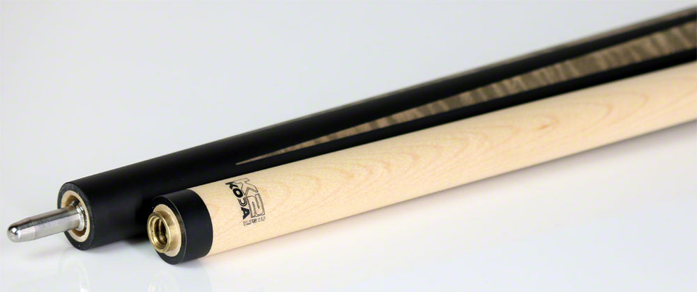 K2 KL171 Pool Cue - 4 Point Matte Black and Grey Graphic with 11.75mm LD Shaft