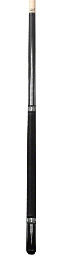 K2 KL171 Pool Cue - 4 Point Matte Black and Grey Graphic with 11.75mm LD Shaft