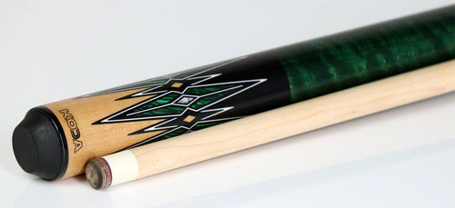 K2 KL180 Pool Cue - 8 Point Natural/Green/Black Graphic with 12.50mm LD Shaft 3