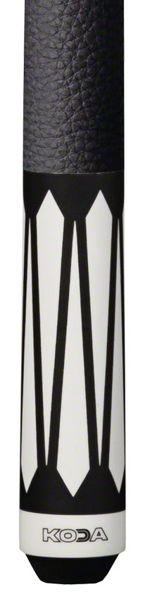 K2 KL191 Pool Cue - 6 Point Black and White Graphic with 11.75mm LD Shaft 2