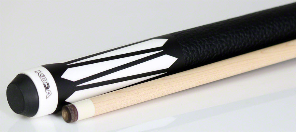 K2 KL191 Pool Cue - 6 Point Black and White Graphic with 11.75mm LD Shaft