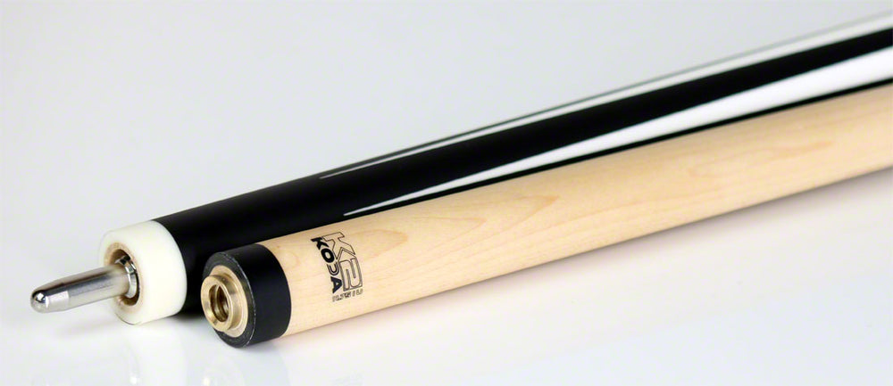 K2 KL191 Pool Cue - 6 Point Black and White Graphic with 11.75mm LD Shaft
