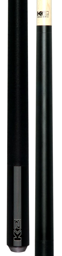 K2 KLB10 Black/Gray Sport Pool Cue with 12.50mm LD Shaft
