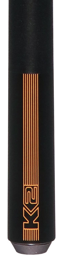 K2 KLB12 Black/Yellow Sport Pool Cue with 12.50mm LD Shaft 2