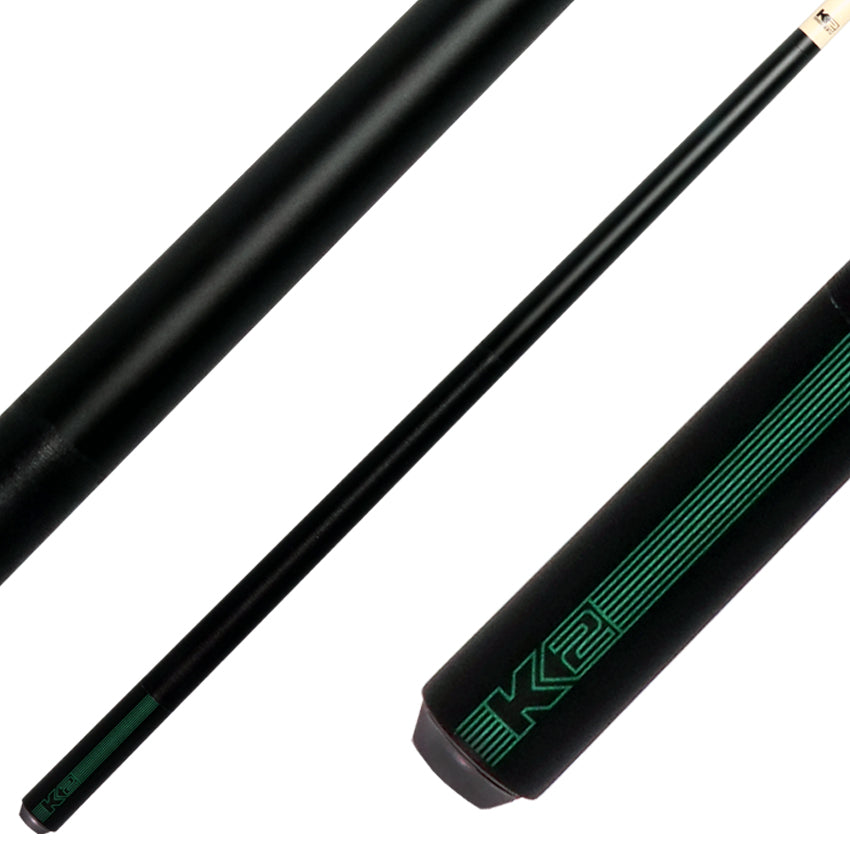 K2 KLB13 Black/Green Sport Pool Cue with 12.50mm LD Shaft