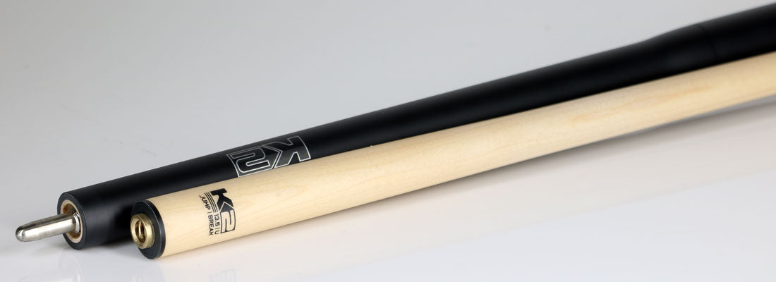 K2 KLJBGM 5 in 1 Break/Jump Cue - Gun Metal with Sport Grip Wrap
