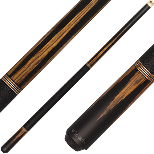 K2 KLSE10 Pool Cue - 6 Point Black and Bocote with 12.5mm LD Shaft 1