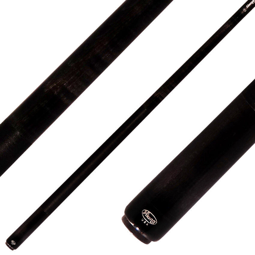 Viking Kayano Series Play Smoke Gray Stain Pool Cue with 12.5mm Siege Carbon Fiber Play Shaft