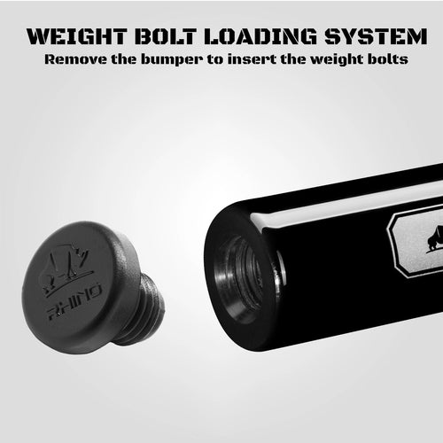 Rhino RCLUMNWBK125 Luminax Series No Wrap Pool Stick - Jet Black 9