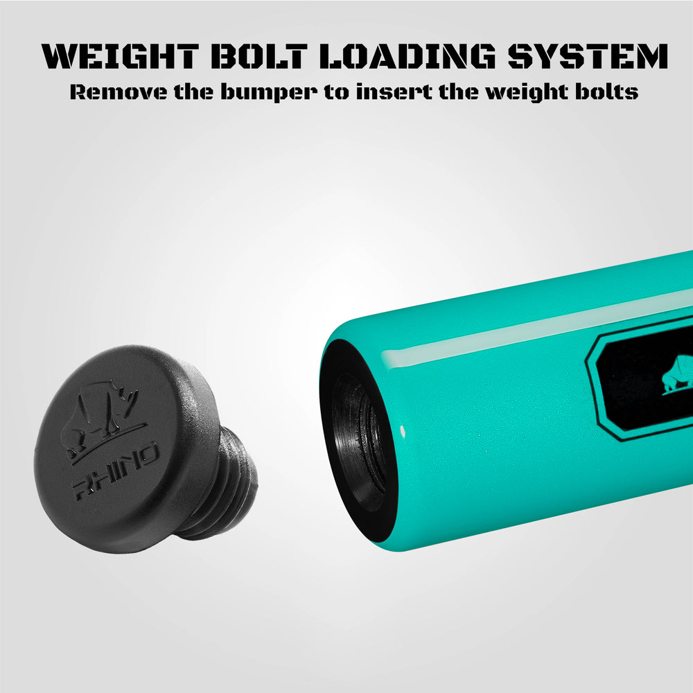 Rhino RCLUMNWTUR125 Luminax Series No Wrap Pool Stick - Tropical Turquoise