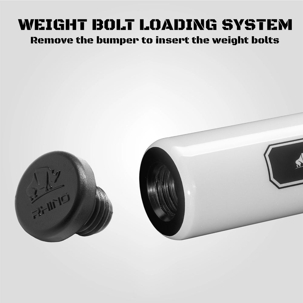 Rhino RCLUMNWWH125 Luminax Series No Wrap Pool Stick - White Pearl