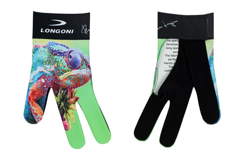 Longoni Left Hand Billiard Glove - Chameleon 2