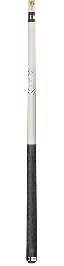 Lucasi Hybrid LHC13 Pool Cue - Matte White with Sport G5 Grip Wrap