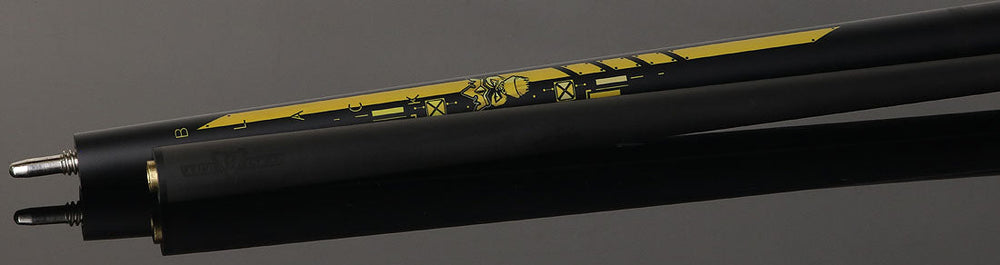 Little Monster LMBRKJMPNWBKEGG No Wrap Break/Jump Cue with Carbon Fiber Shaft - Black Egg