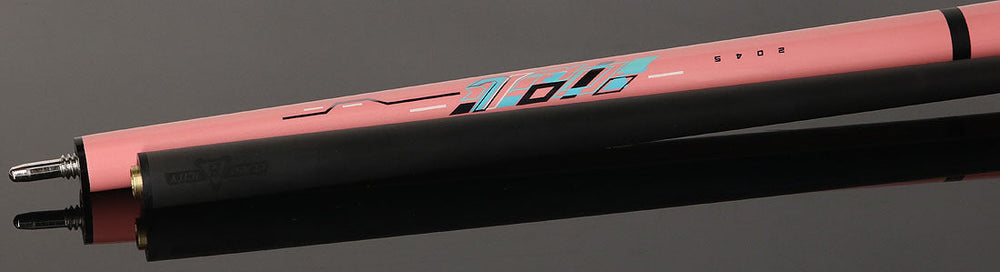 Little Monster LMBRKJMPNWCYPK No Wrap Break/Jump Cue with Carbon Fiber Shaft - Cyber Pink