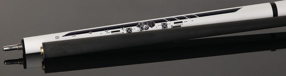 Little Monster LMBRKJMPNWWHEGG No Wrap Break/Jump Cue with Carbon Fiber Shaft - White Egg