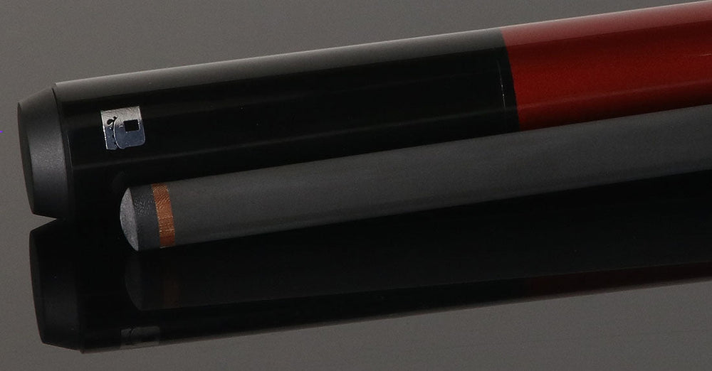 Little Monster LMJC3PRD 3 Piece Jump Cue with Carbon Fiber Shaft - Electro-Optic Red