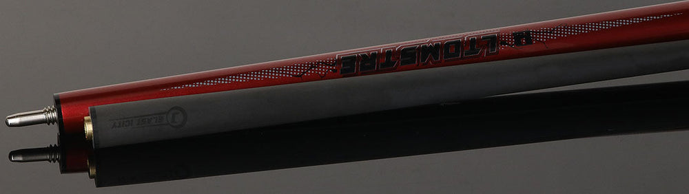 Little Monster LMJC3PRD 3 Piece Jump Cue with Carbon Fiber Shaft - Electro-Optic Red