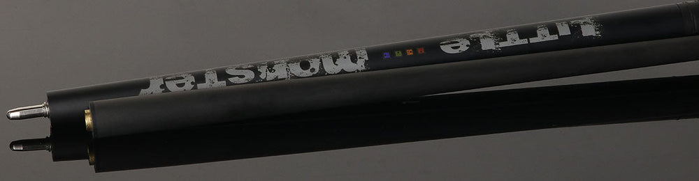 Little Monster LMNBCL Sport Wrap Play Cue with Carbon Fiber Shaft - Matte Black with Gray Graphic