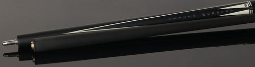 Little Monster LMPQ1SW No Wrap Play Cue with Carbon Fiber Shaft - Matte Black with White Points Graphic 4