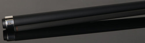 Little Monster LMPQ2SW No Wrap Play Cue with Carbon Fiber Shaft - Matte Black with 2 White Points Graphics 3