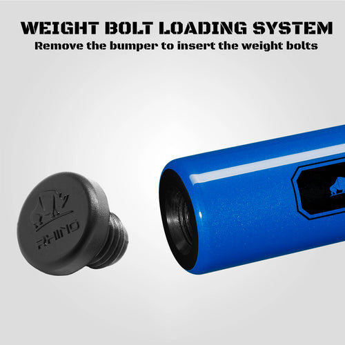 Rhino RCLUMNWOBL125 Luminax Series No Wrap Pool Stick - Ocean Blue 9