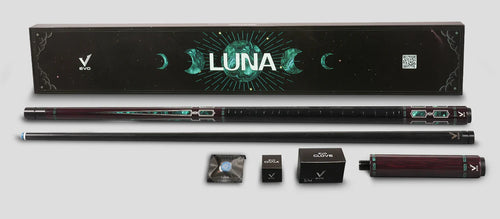 EVO Luna Malachite Eclipse Leather Wrap Pool Cue Maxbing Edition 3